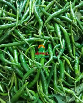 G4 Guntur Sannam Green Chilli – Premium Export Quality – 5 kg Boxes