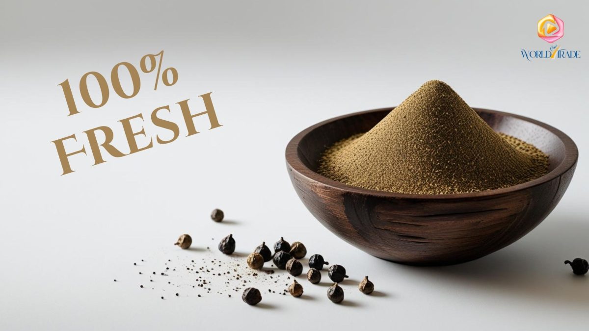 WorldOneTrade - Export Quality Indian Black Pepper Powder, Indian Black Pepper Powder Price, Indian Black Pepper Powder, Black Pepper Exporters from India, Exporters from India, Indian Spices Export Company